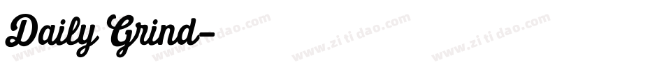 Daily Grind字体转换